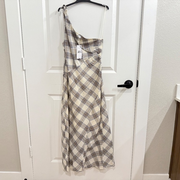 Mango CHECK ASYMMETRICAL DRESS - Picture 7 of 8